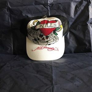 Ed Hardy classic love kills slowly Rhinestone hat